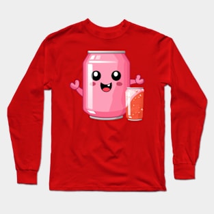 Soft drink cute T-Shirt cute giril Long Sleeve T-Shirt